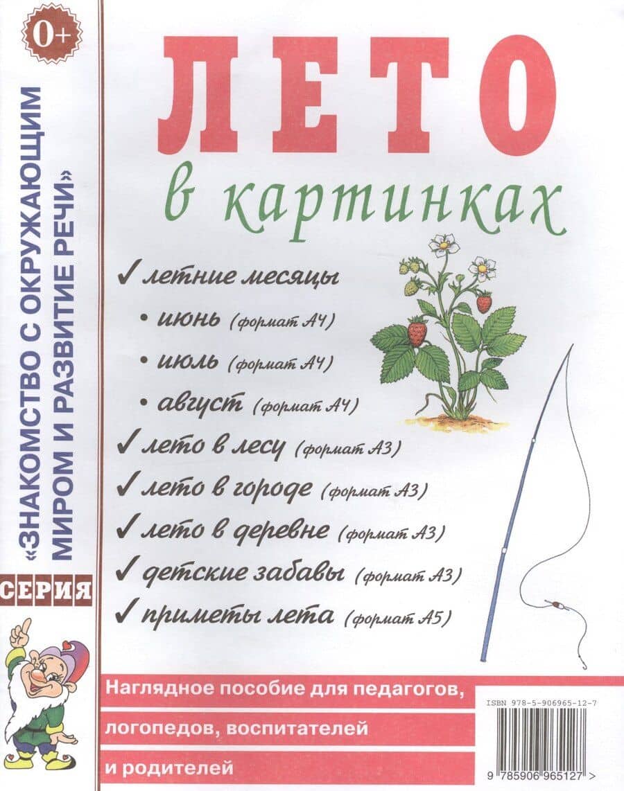 Лето в картинках. Наглядное пособие для педагогов, логопедов, воспитателей и родителей