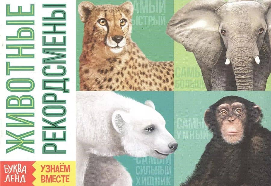 Обучающая книга «Животные-рекордсмены»