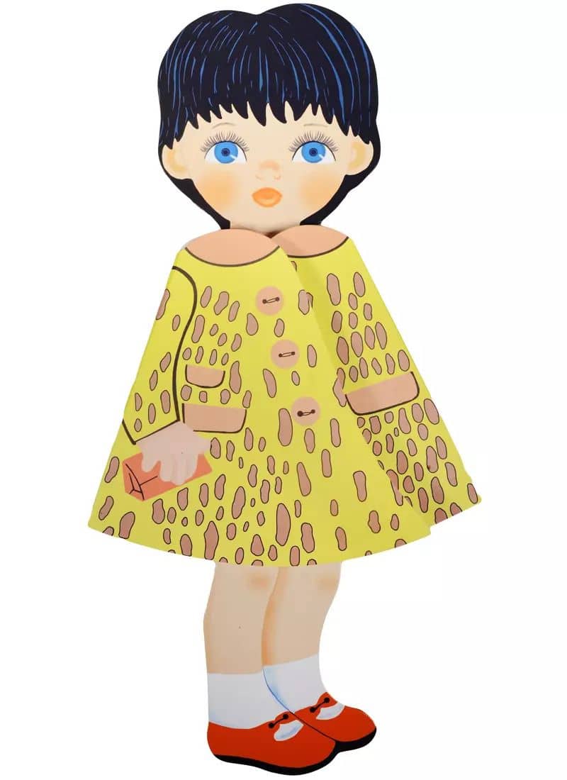 Кукла-книжка Кукла Машенька (желтая)