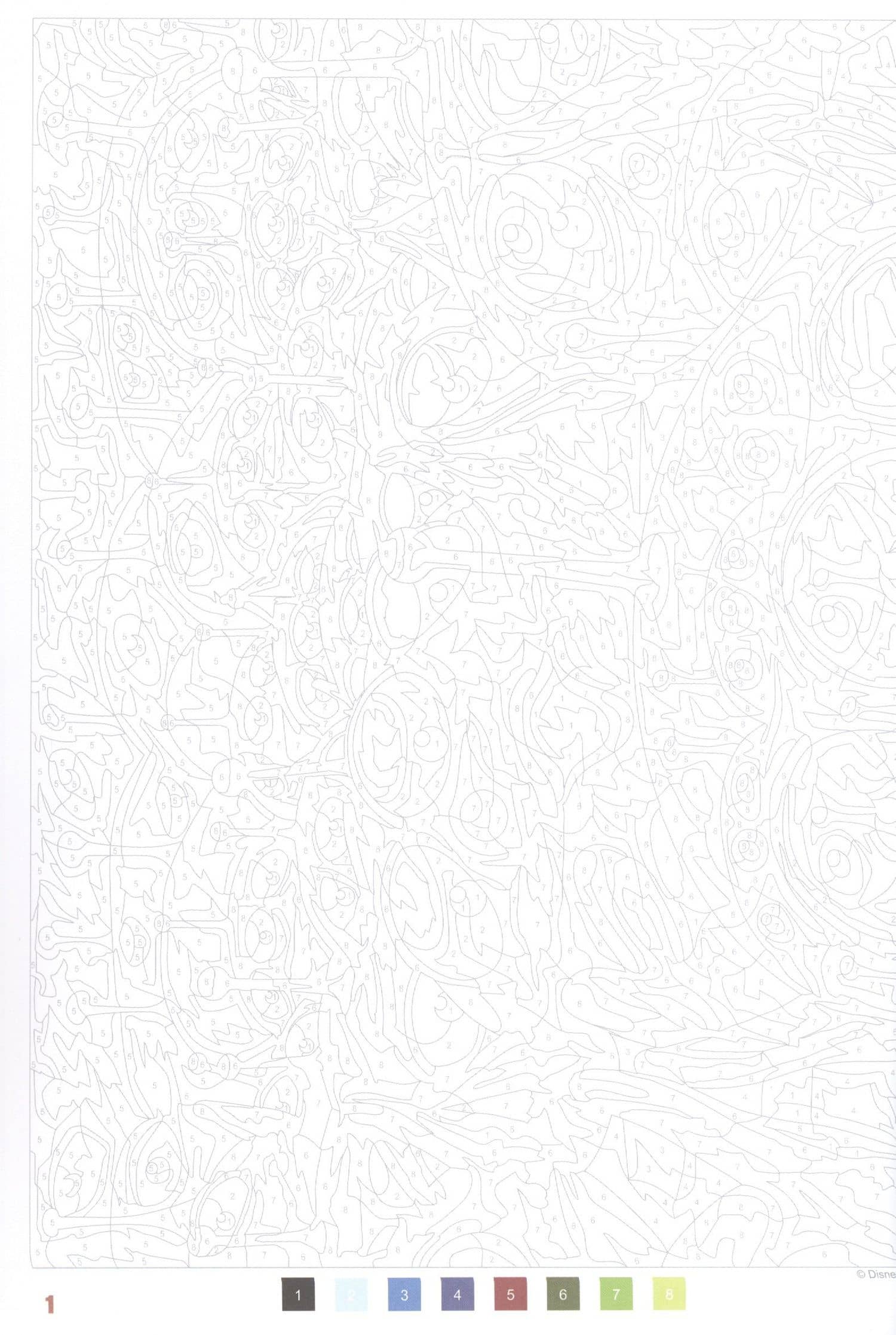 Раскраска Coloriages mysteres Pixar — Jérémy Mariez (3)