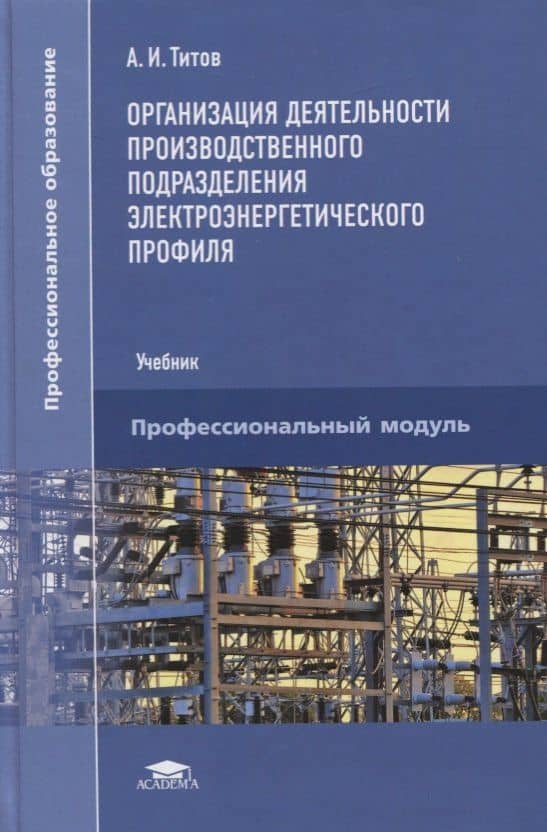 Организация деятельности производственного подразделения электроэнергетического профиля. Учебник — Александр Ильич Титов