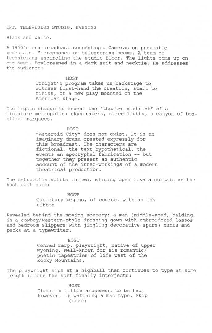 Asteroid City. Screenplay — Wes Anderson (2)