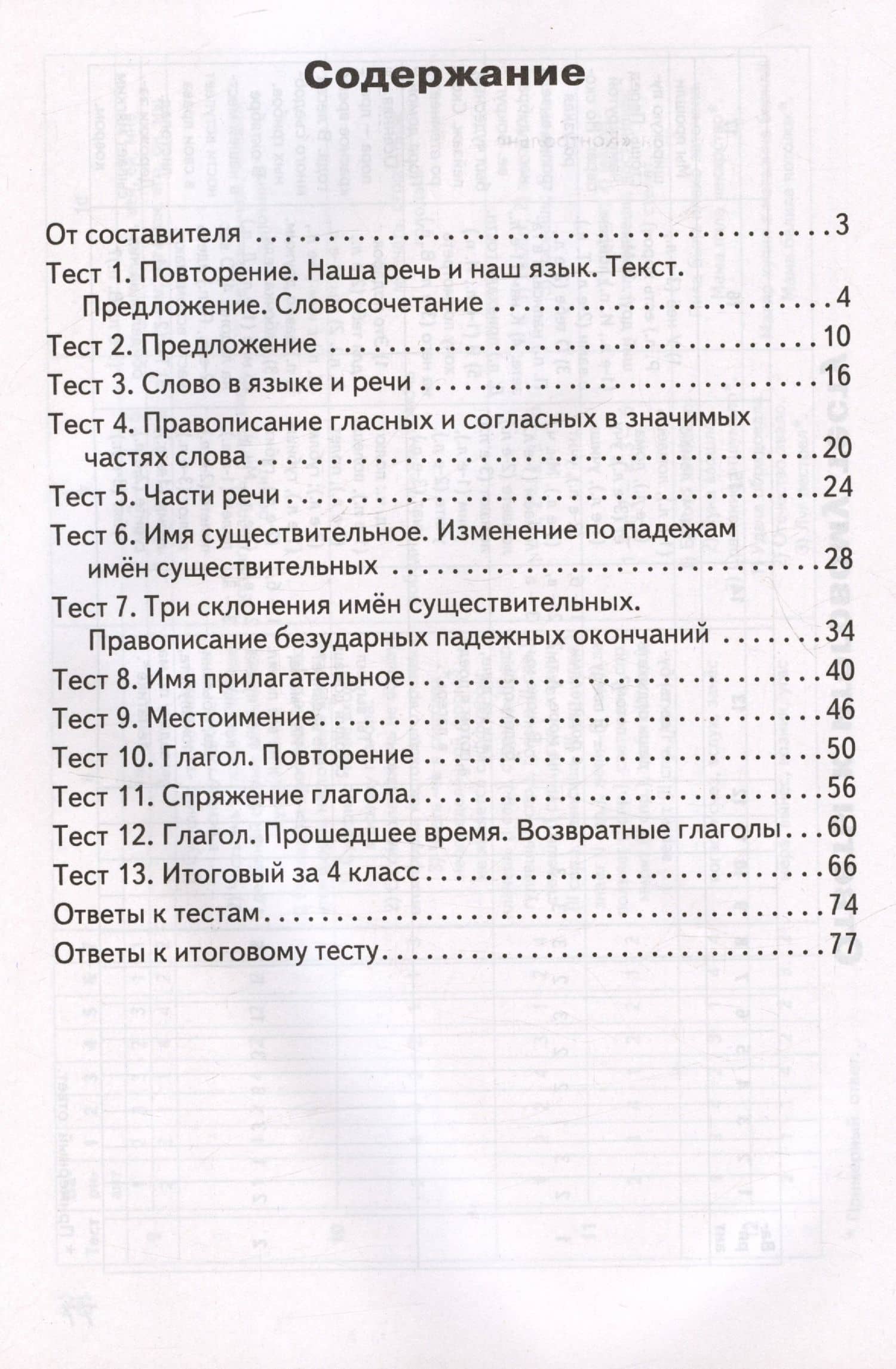 Контрольно-измерительные материалы. Русский язык. 4 класс — Ирина Федоровна Яценко (2)