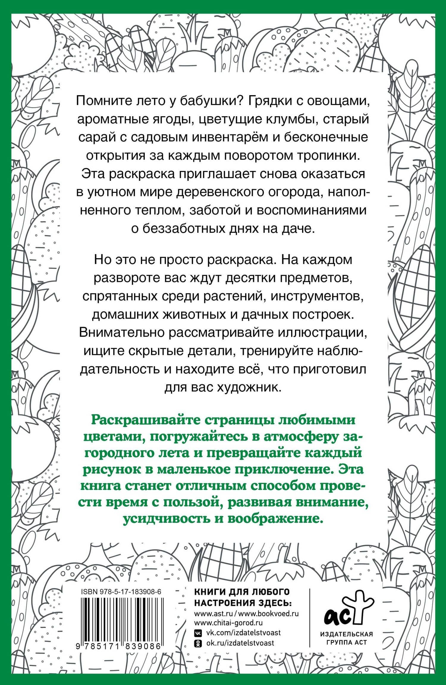 Бабулин огород. Раскраска на поиск предметов — Светлана Холмс (2)