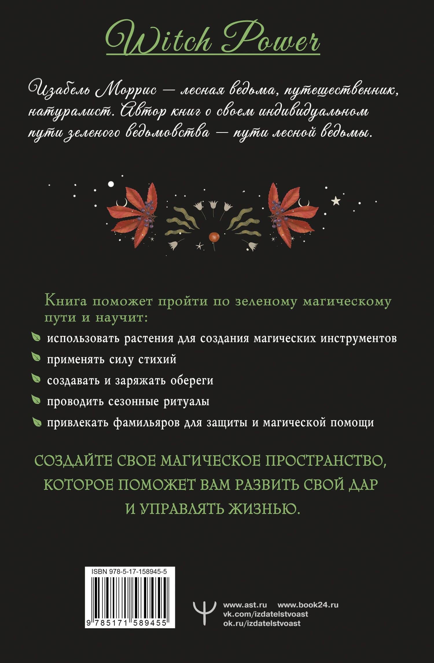 Секреты лесной ведьмы. Фамильяры, магия стихий, растений и камней. — Изабель Моррис (2)