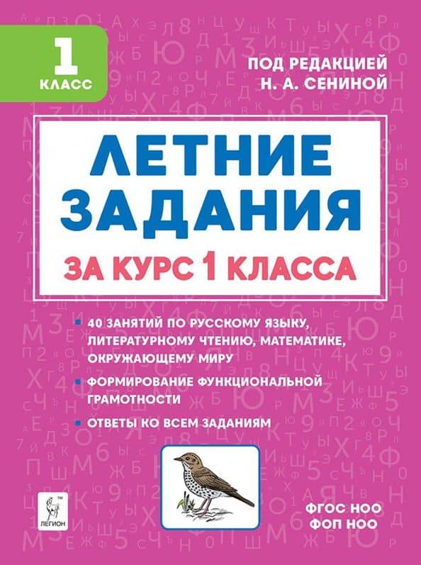 Летние задания за курс 1 класса — Наталья Владимировна Дядюра