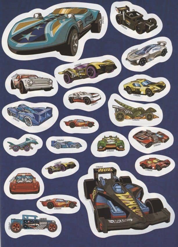 Развивающая книжка с многоразовыми наклейками № МН 2001 "Hot Wheels. Самые крутые трассы" (2)