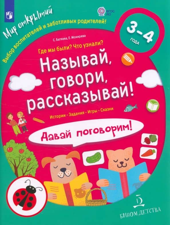 Называй, говори, рассказывай! Где мы были? Что узнали? Давай поговорим! ФГОС ДО — Светлана Вадимовна Батяева