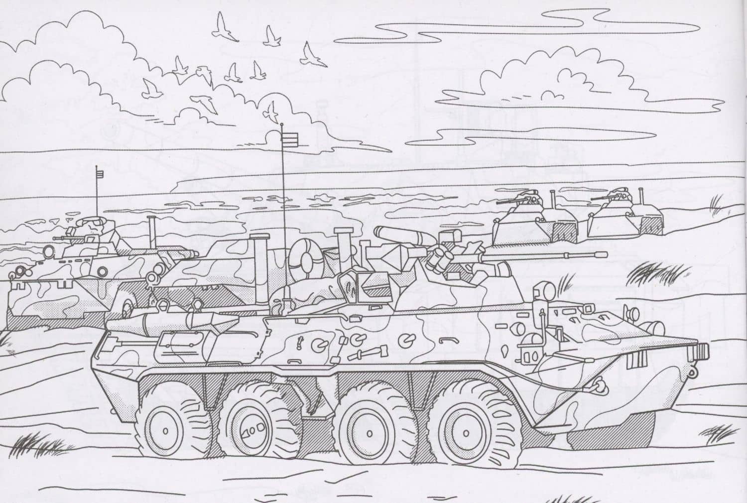 РАСКРАСКИ А5 эконом. альбомные. НАША АРМИЯ (3)