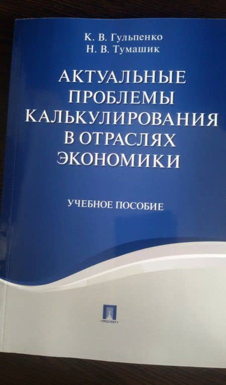 Актуальные проблемы калькулирования в отраслях экономики. Учебное пособие — Наталья Владимировна Тумашик (3)