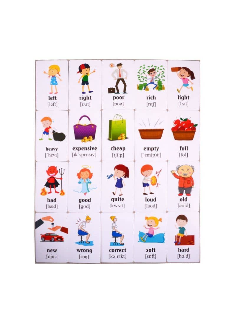 Учим английские слова. Развивающие карточки "My Adjectives / Мои прилагательные" (2)