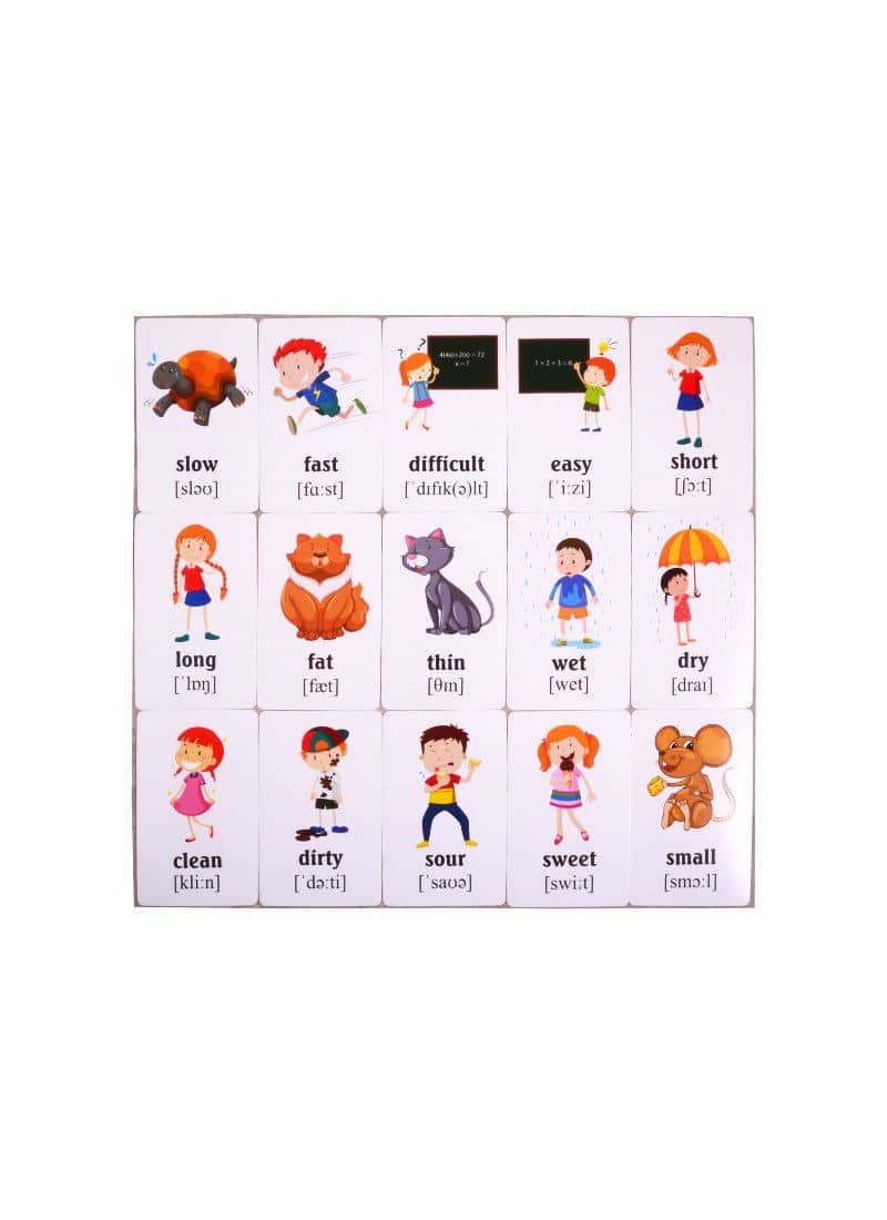 Учим английские слова. Развивающие карточки "My Adjectives / Мои прилагательные" (3)