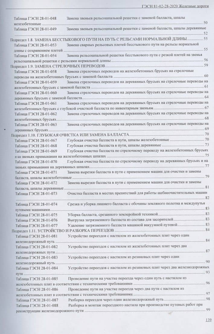 Государственные элементные сметные нормы. Сборник 28: Железные дороги (3)