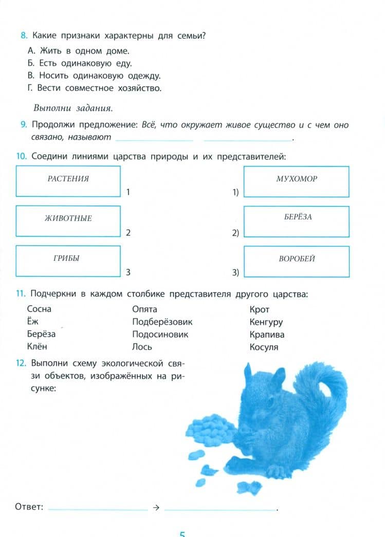 Окружающий мир. 3 класс. Проверка уровня сформированности предметных умений и УУД. ФГОС — Оксана Владимировна Кучук (3)