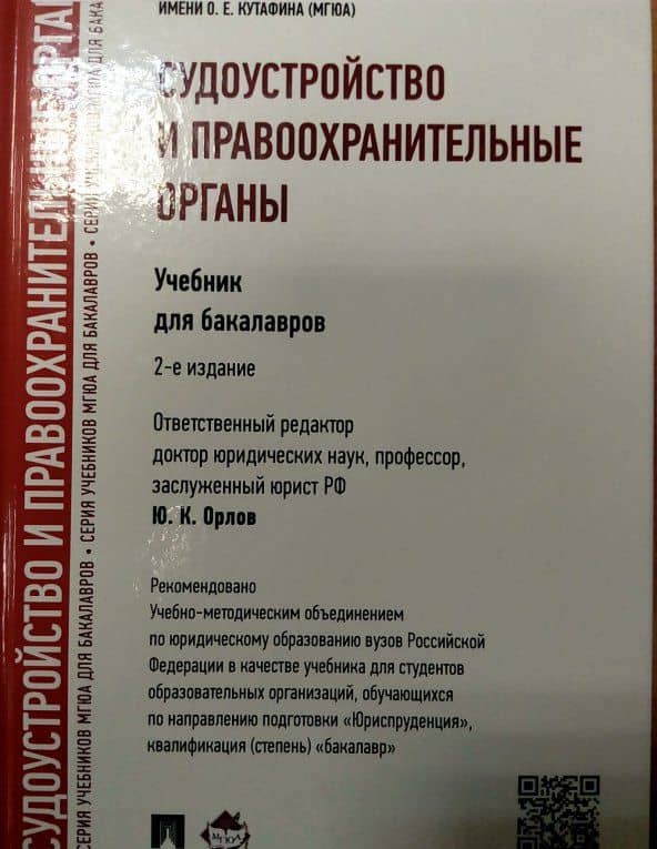 Судоустройство и правоохранительные органы. Учебник для бакалавров — Юрий Кузьмич Орлов (3)