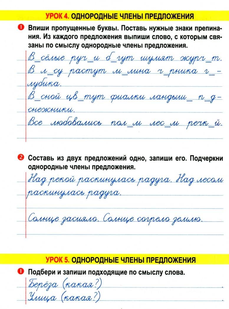 Русский язык. 4 класс. Тетрадь для закрепления знаний (2)