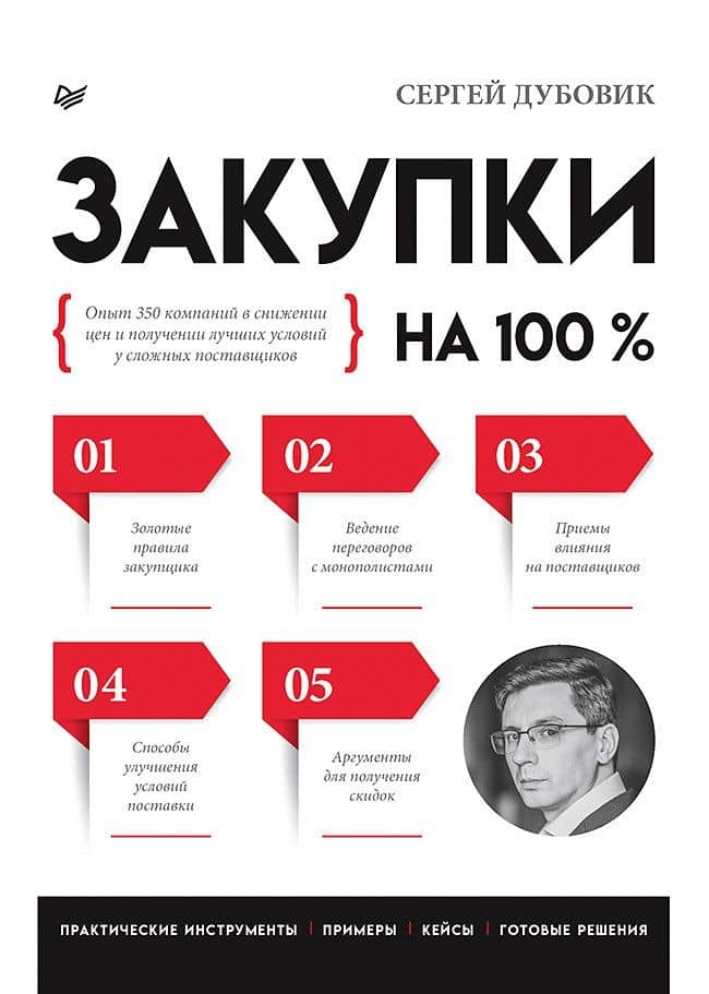 Закупки на 100%. Опыт 350 компаний в снижении цен и получении лучших условий у сложных поставщиков — Дубовик Сергей