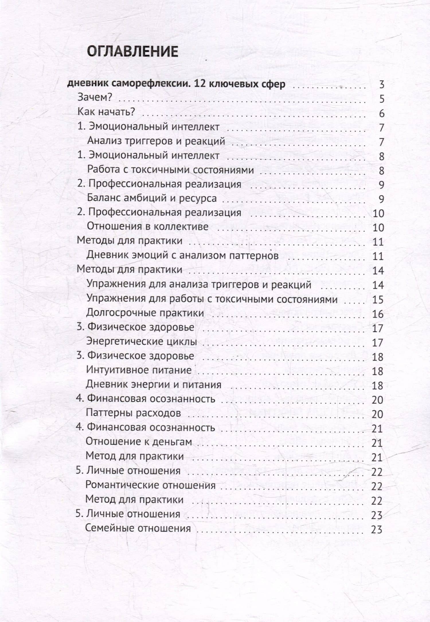 Дневник саморефлексии: 12 ключевых сфер — Рима Беккерман (3)
