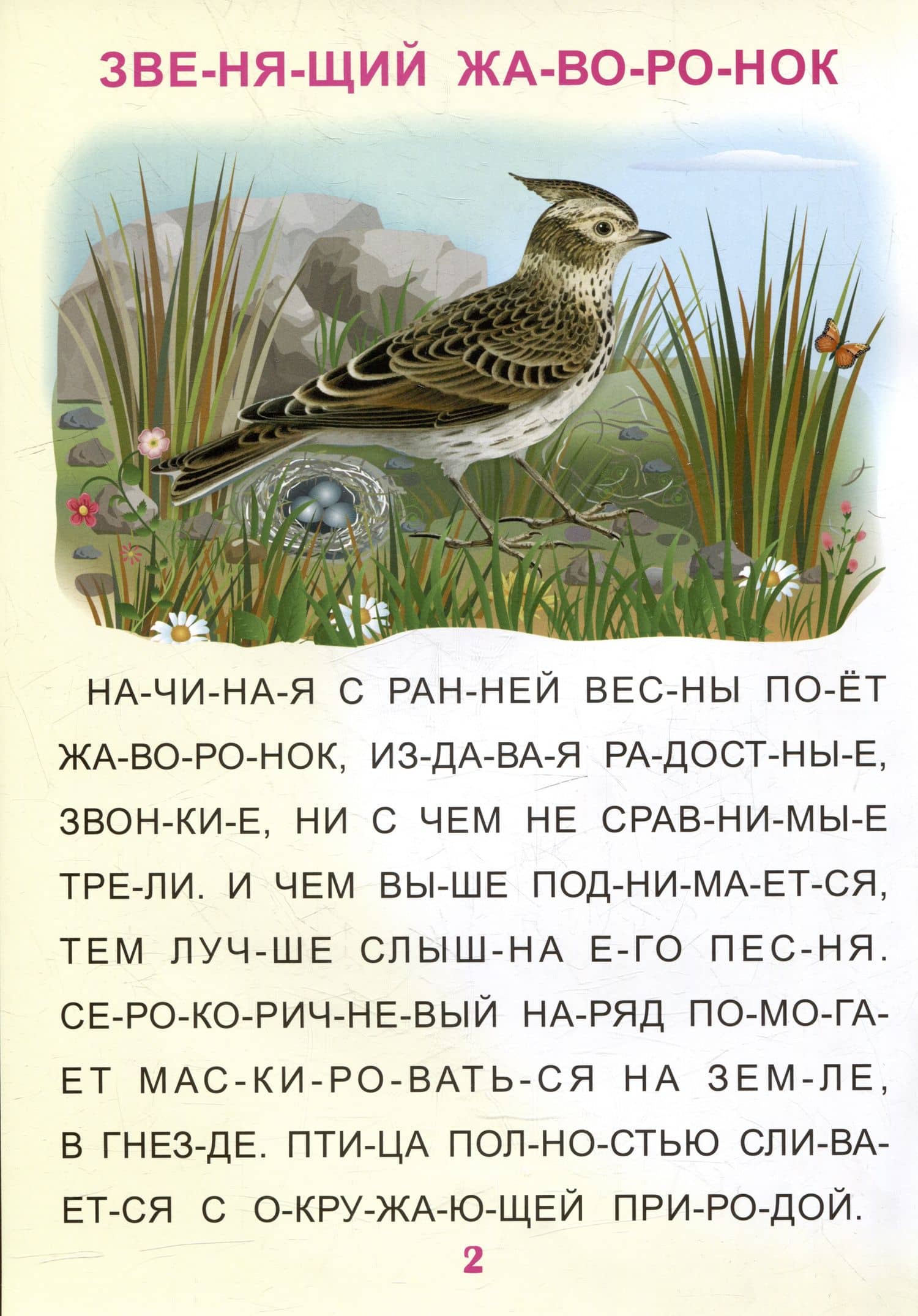 Читаем по слогам. Крупные буквы. Читалочки-познавалочки. Рассказы: слоговой тренажер (2)