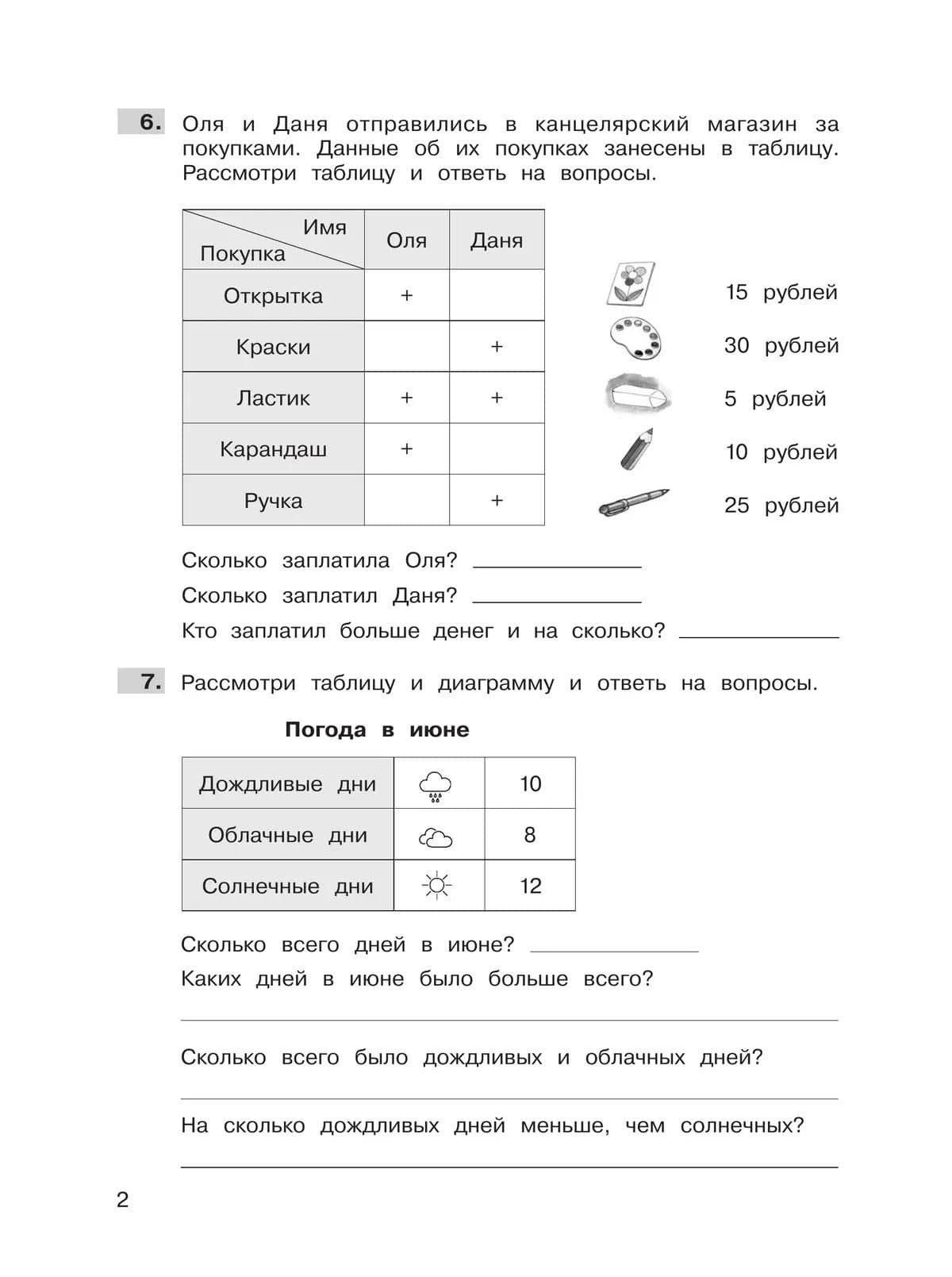 Трудные вопросы математики. 2 класс — Юлия Борисовна Громкова (3)