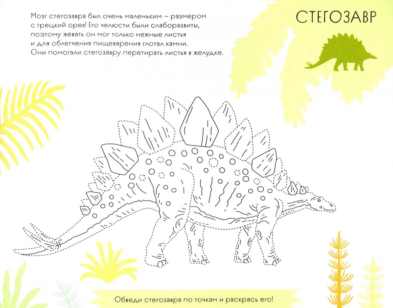 Раскраска с заданиями "Динопедия" 6-9 лет (3)