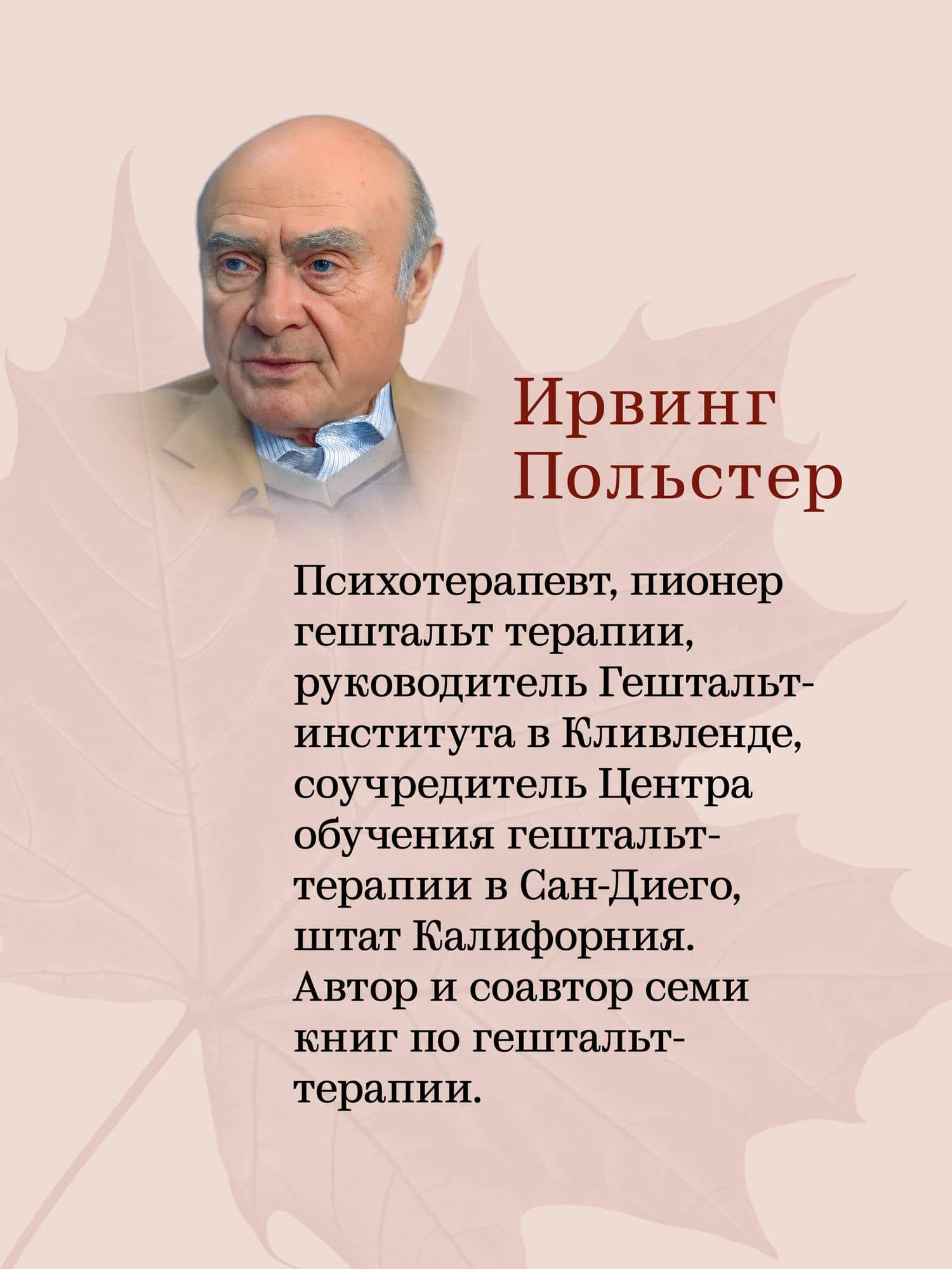 За пределами терапии. Пробуждение интереса к жизни — Ирвинг Польстер (3)