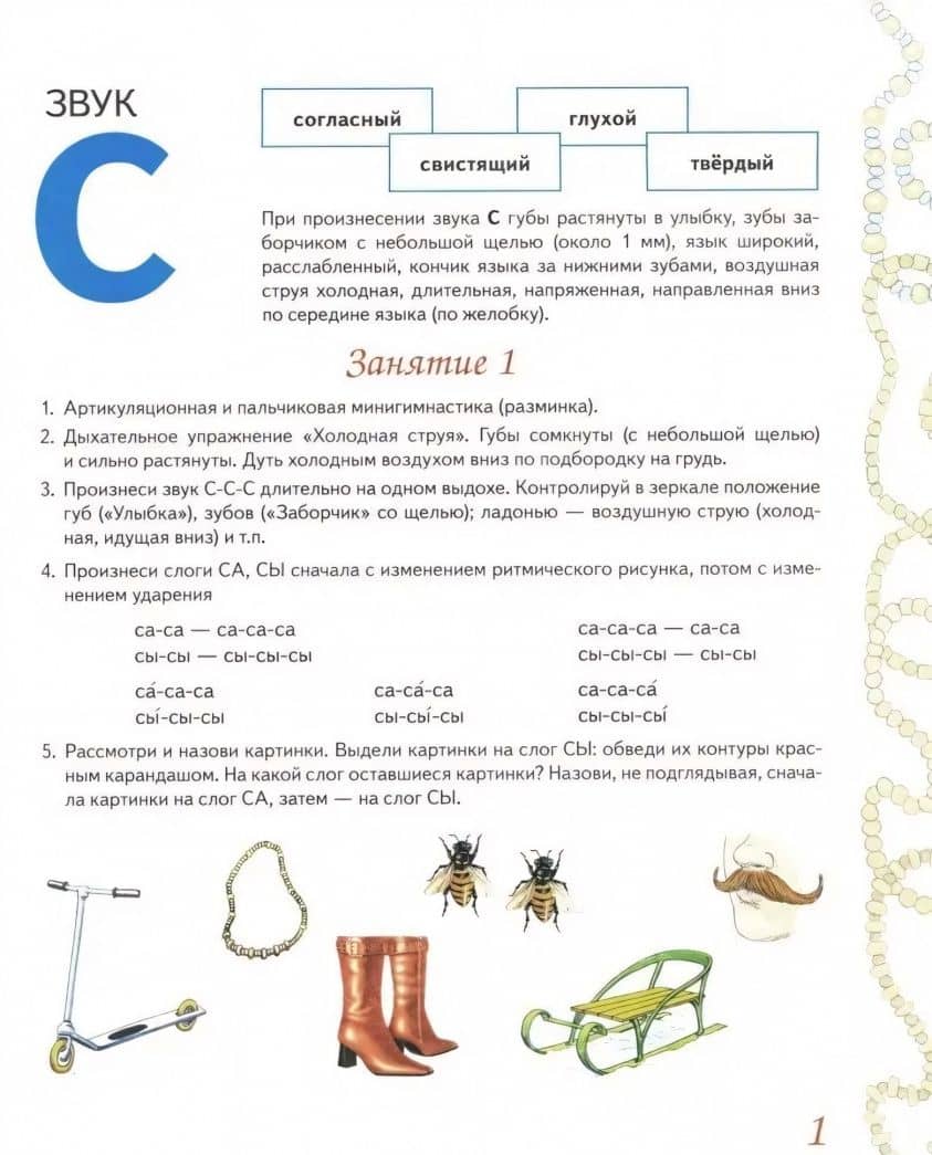 Домашняя тетрадь №1 для закрепления произношения свистящих звуков С, З, Ц у детей 5-7 лет — Вилена Васильевна Коноваленко (2)
