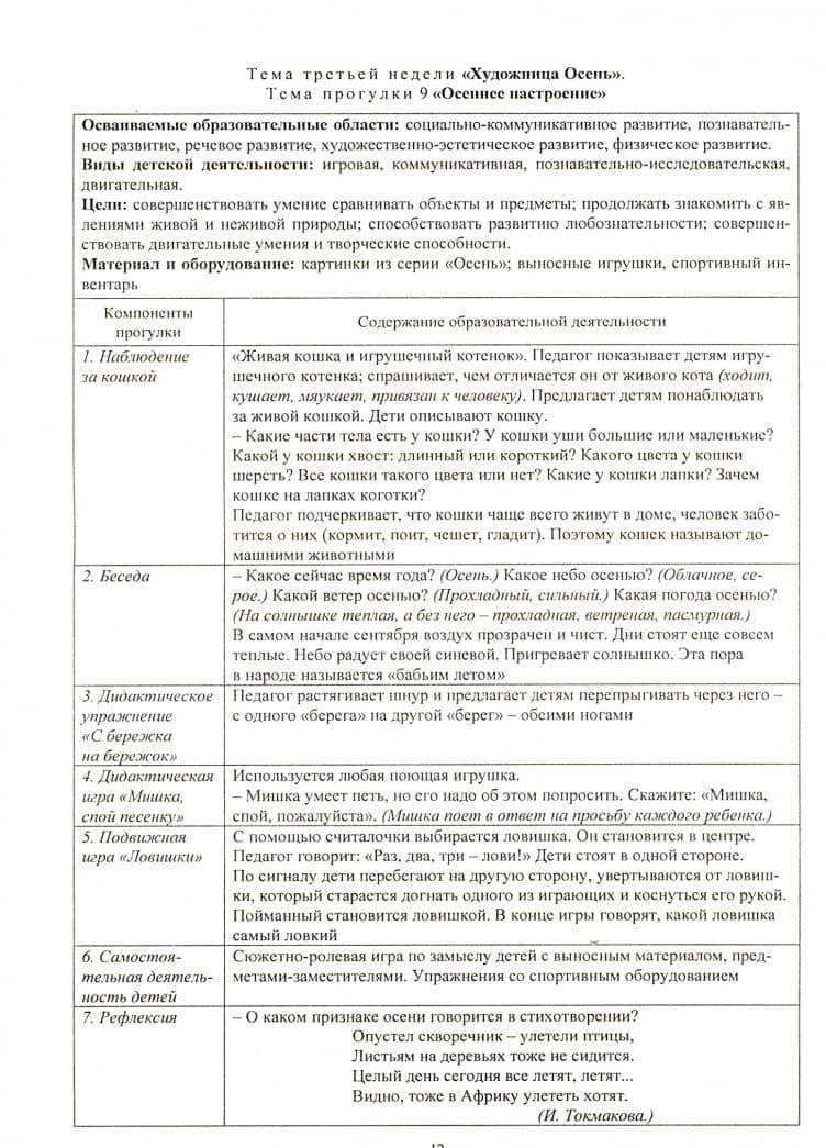 Образовательная деятельность на прогулках. Картотека прогулок на каждый день по пр "Детство".ФГОС ДО — Ольга Николаевна Небыкова (2)