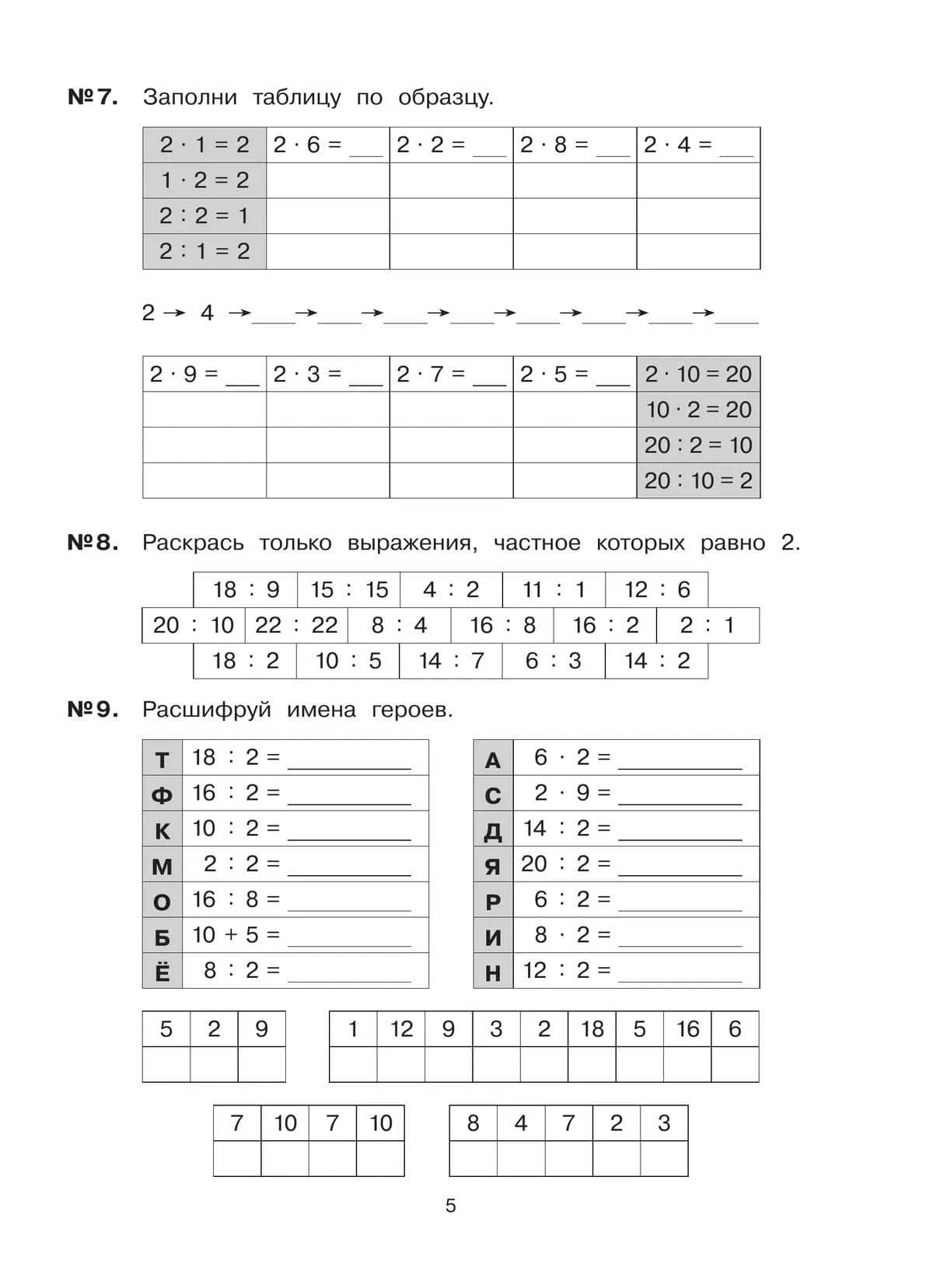 Тетрадь-практикум по математике для 2-3 классов. Табличное умножение и деление. ФГОС 2021 — Юлия Анатольевна Гребнева (3)