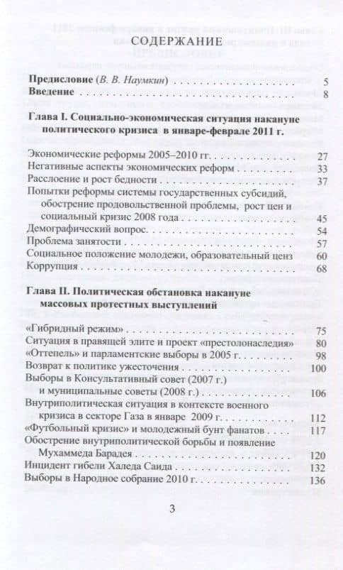 Анатомия египетской революции - 2011. Египет накануне и после политического кризиса в январе - феврале 2011 года (2)