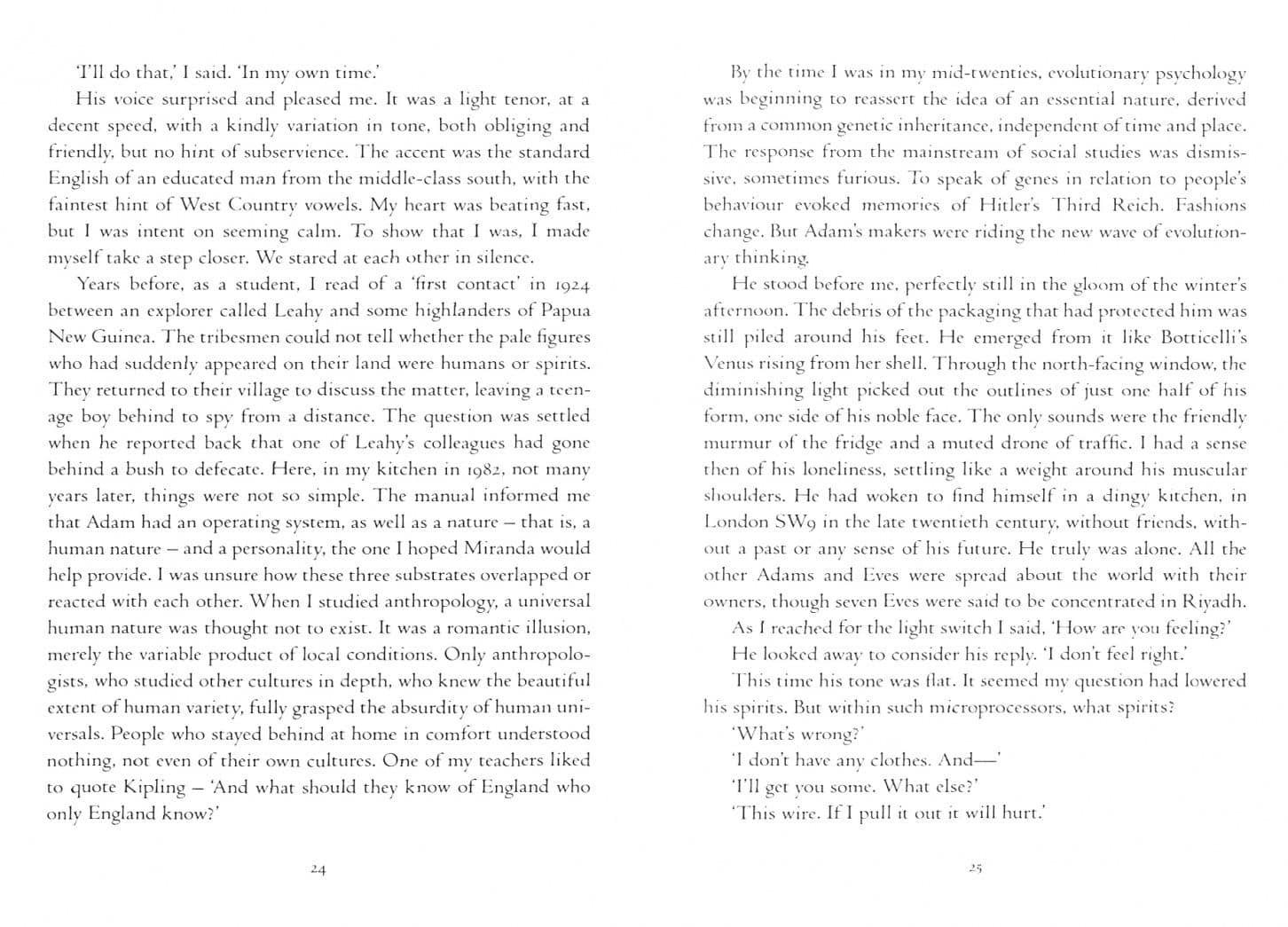 Machines Like Me — Ian McEwan (2)