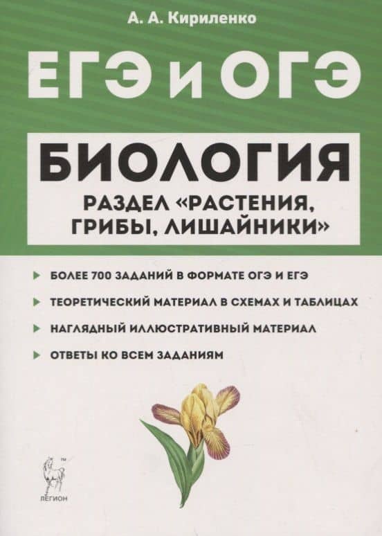 ЕГЭ и ОГЭ. Биология. Раздел "Растения, грибы, лишайники" — Анастасия Анатольевна Кириленко
