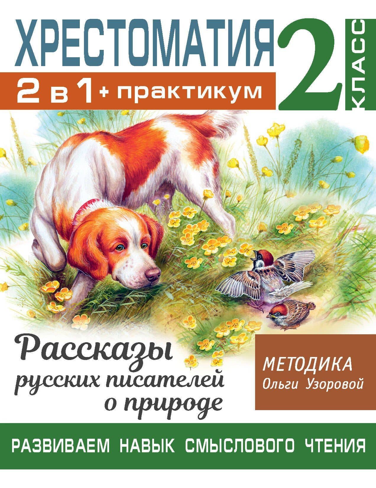 Хрестоматия. Практикум. Развиваем навык смыслового чтения. Рассказы русских писателей о природе. 2 класс — Узорова Ольга Васильевна