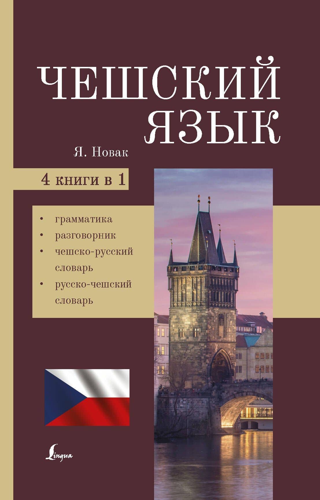 Чешский язык. 4-в-1. Грамматика, разговорник, чешско-русский словарь, русско-чешский словарь — Ян Новак