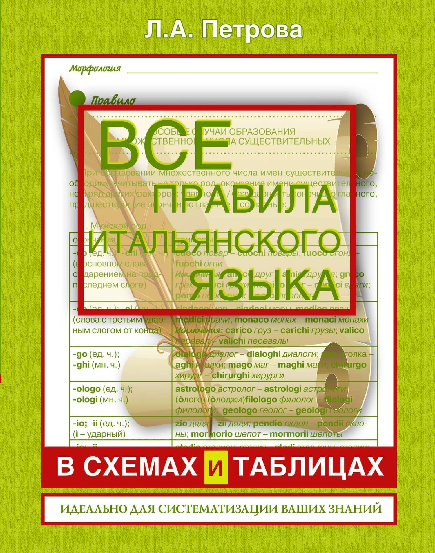 Все правила итальянского языка в схемах и таблицах : справочник по грамматике