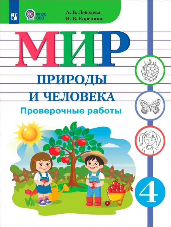 Мир природы и человека. 4 класс. Проверочные работы. Адаптированные программы. ФГОС ОВЗ — Анна Васильевна Лебедева