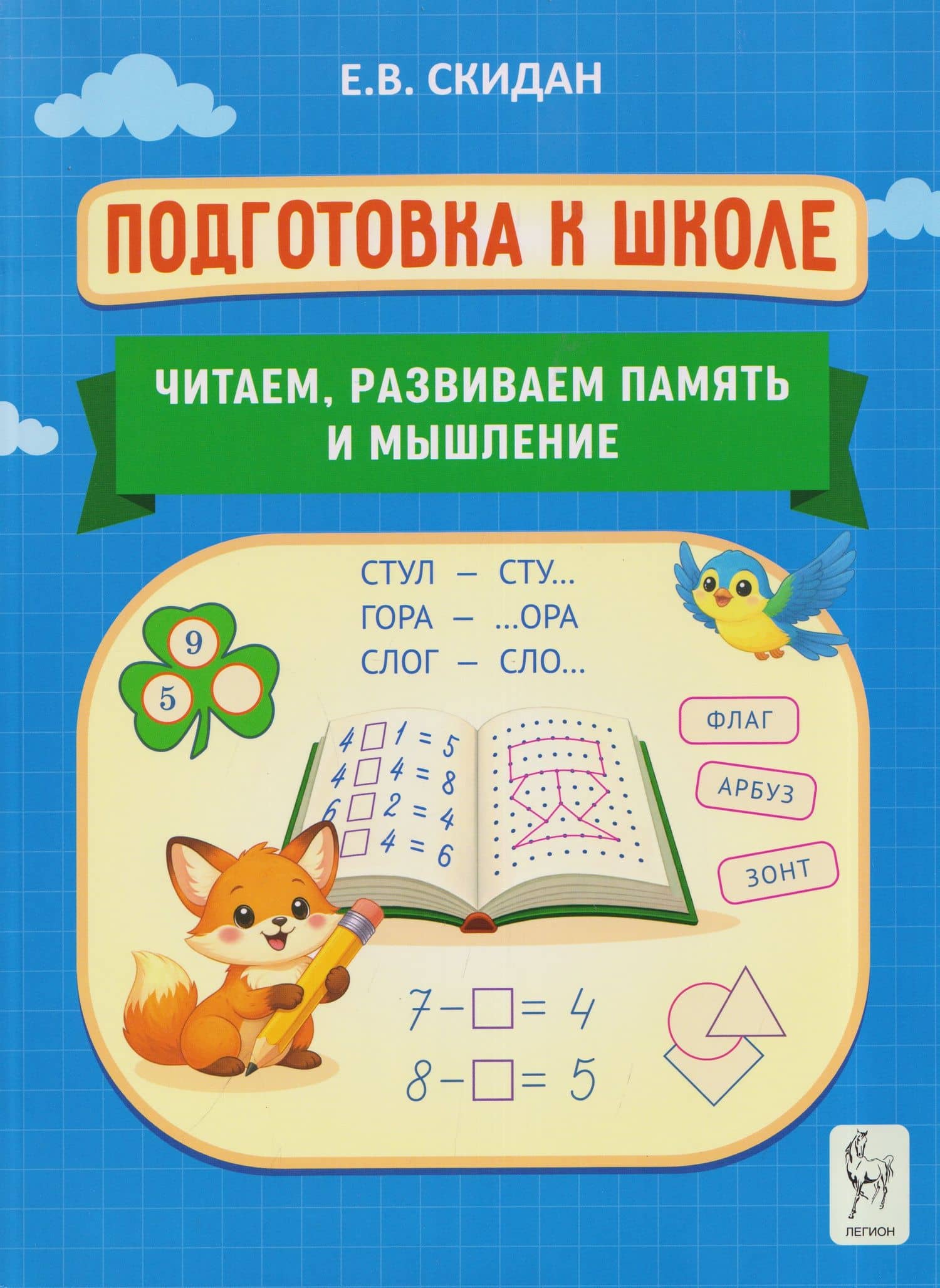Подготовка к школе. Читаем, развиваем память и мышление. Индивидуальная тетрадь дошкольника — Евгения Владимировна Скидан