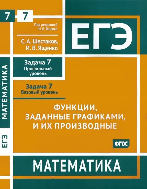 ЕГЭ Математика. Функции, заданные графиками, и их производные. Задача 7. ФГОС
