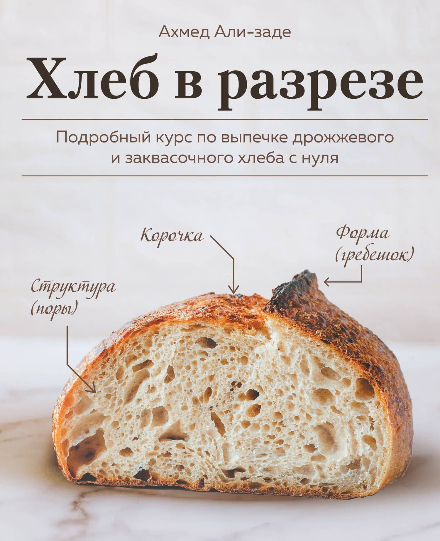 Хлеб в разрезе. Подробный курс по выпечке дрожжевого и заквасочного хлеба с нуля — Ахмед Али-заде