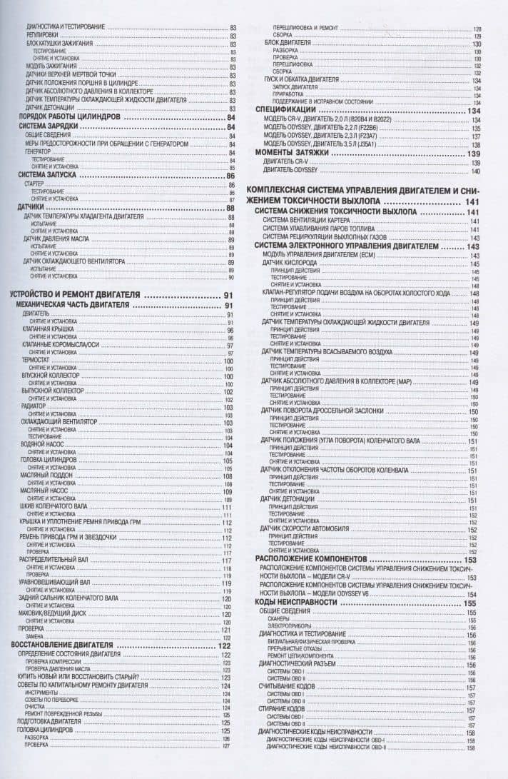 HONDA CR-V, ODYSSEY. Модели выпуска 1995-2001 гг. c бензиновыми двигателями. Устройство и ремонт (3)