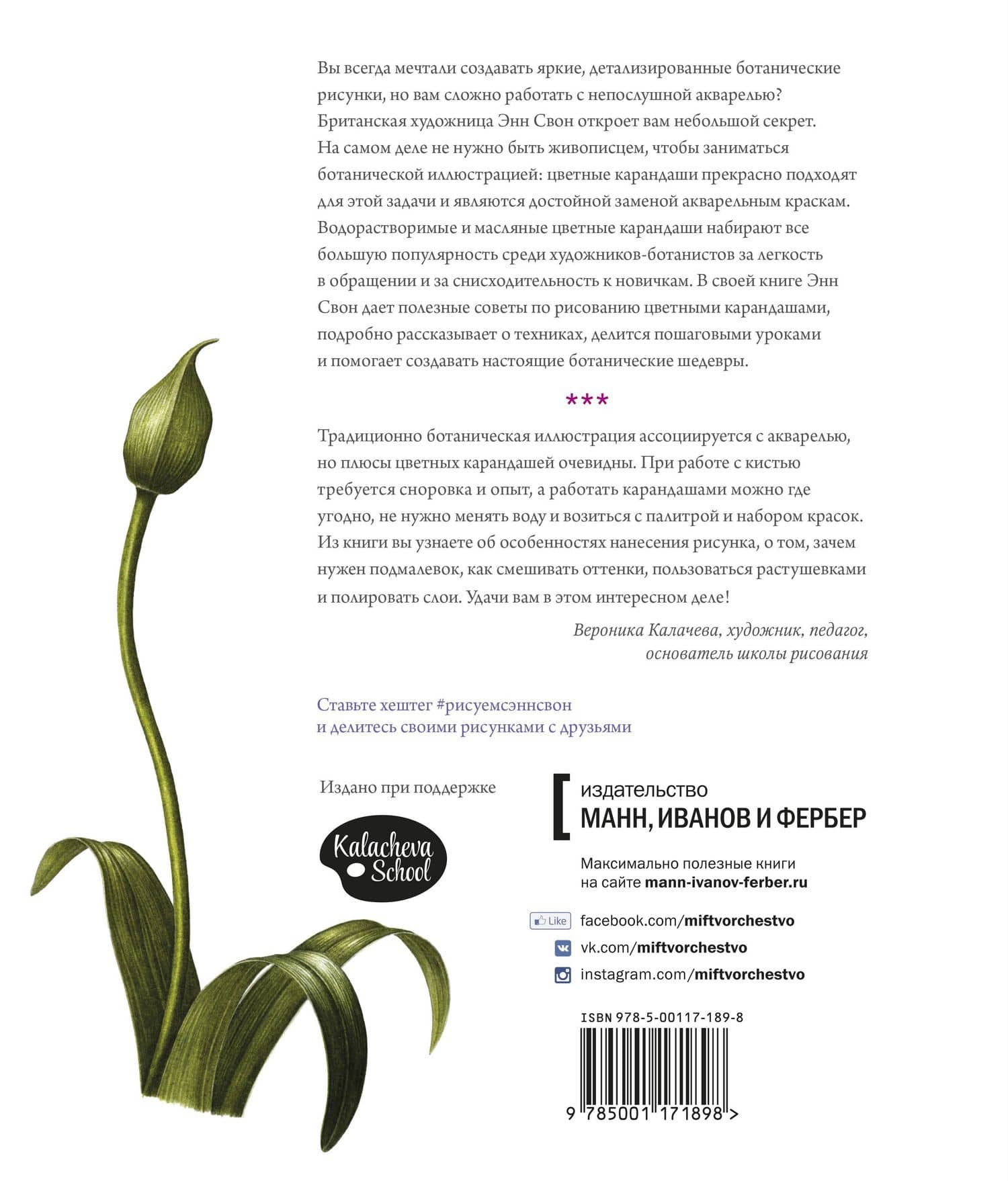 Ботаническая иллюстрация цветными карандашами. Пошаговое руководство — Энн Свон (2)