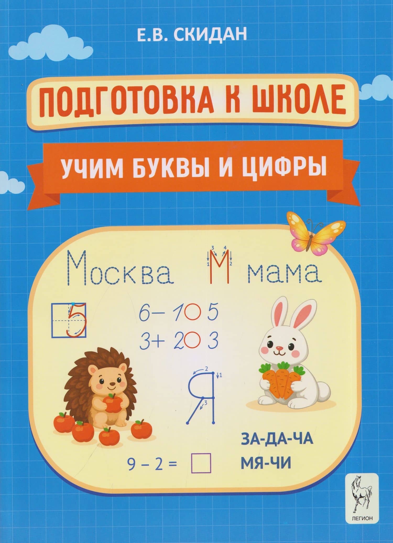 Подготовка к школе. Учим буквы и цифры. Индивидуальная тетрадь дошкольника — Евгения Владимировна Скидан
