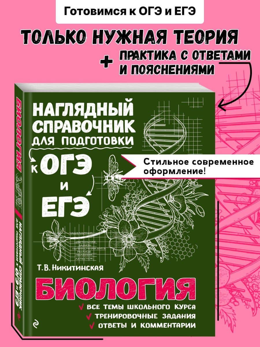 Биология. Наглядный справочник для подготовки к ОГЭ и ЕГЭ