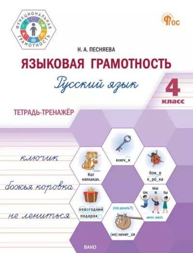 Языковая грамотность. Русский язык. 4 класс: тетрадь-тренажёр