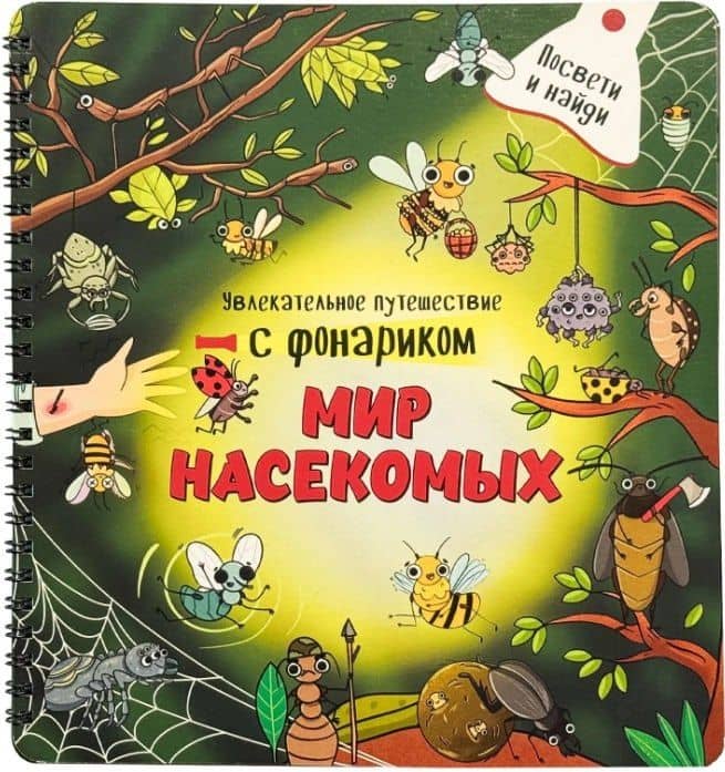 Мир насекомых. Книжка с фонариком — Оксана Васильева