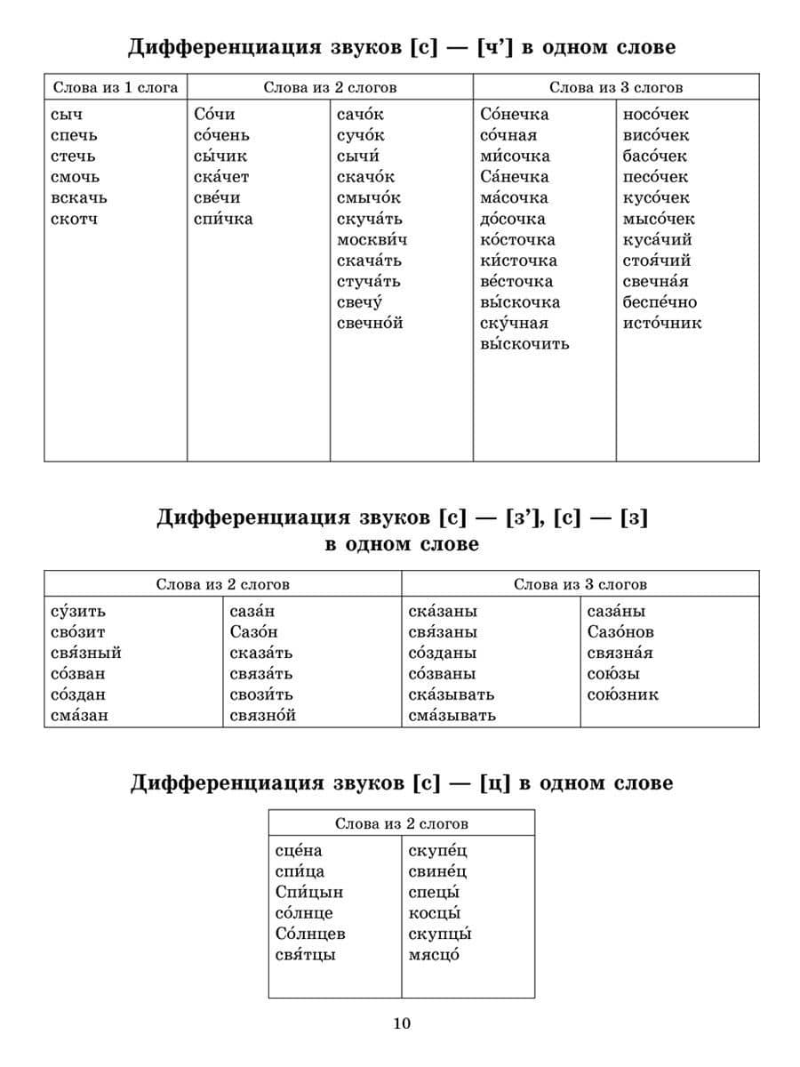 Звуки позднего онтогенеза. Автоматизация звуков с, з, ц, ж, ч, щ, л, р в словах, словосочетаниях, предложениях и двустишиях — Ольга Игоревна Крупенчук (3)