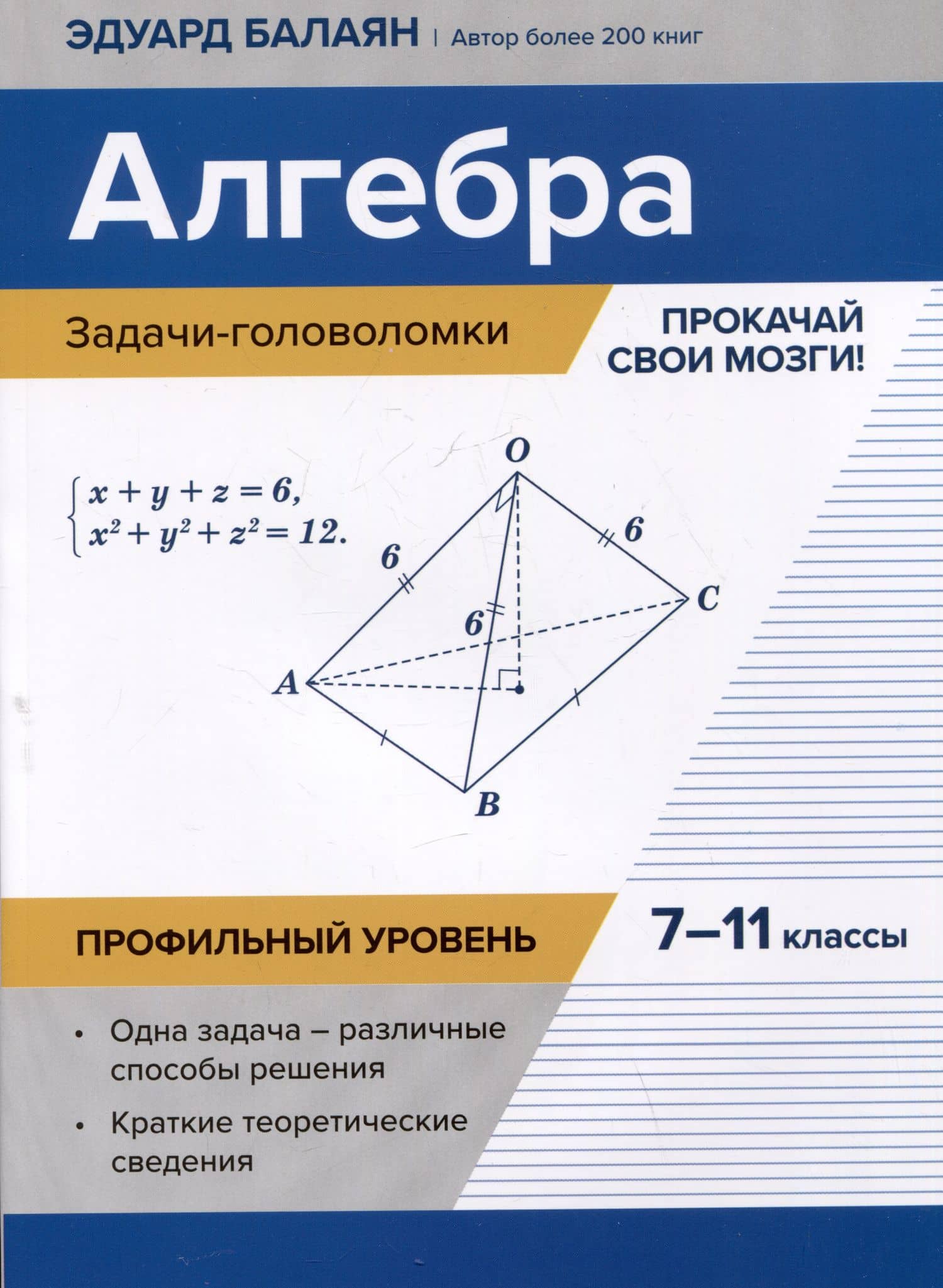 Алгебра: задачи-головоломки: прокачай свои мозги! 7-11 классы: профильный уровень — Эдуард Николаевич Балаян