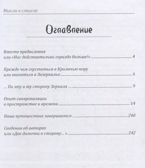 Мысли о смысле. Опыт синхронизации в пространстве и времени — Елена Вакнин (2)