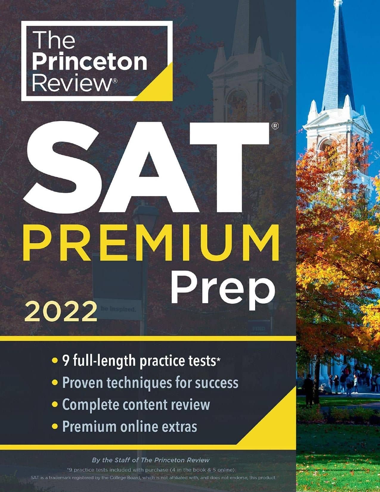 SAT Premium Prep, 2022 : 9 Practice Tests + Review & Techniques + Online Tools