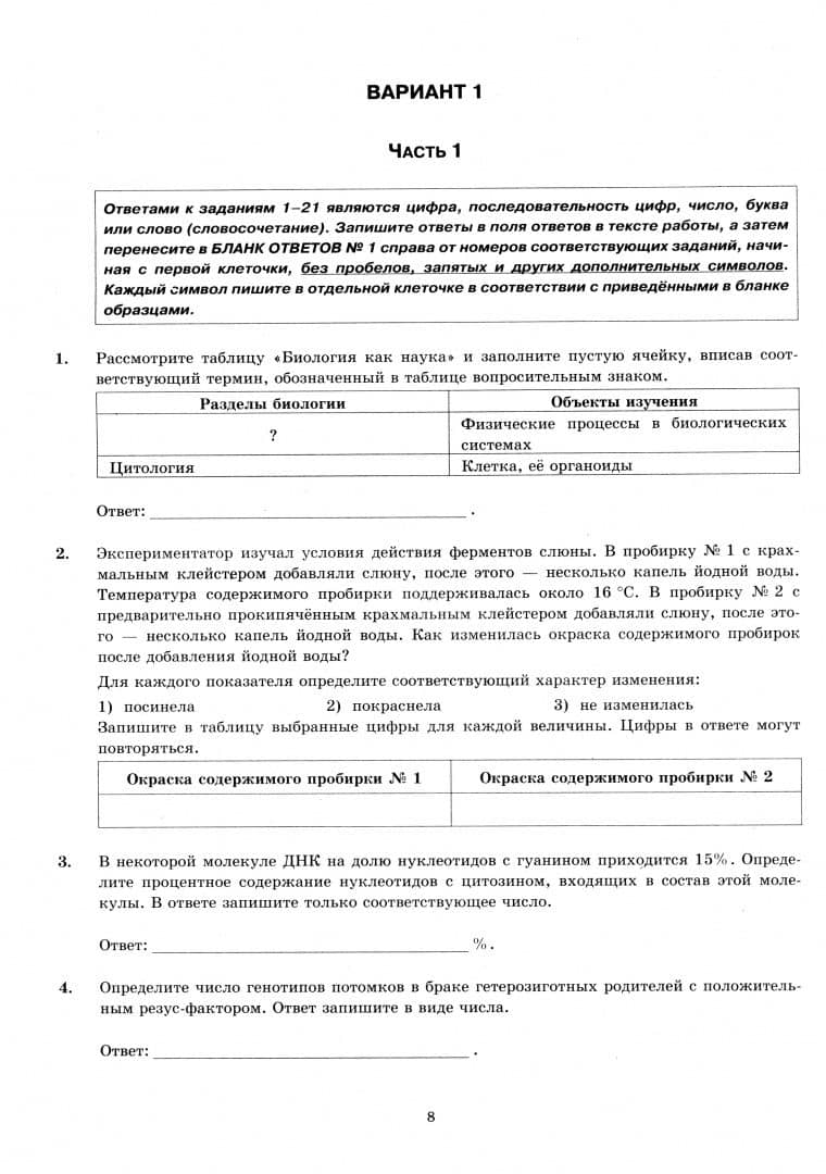ЕГЭ-2025. Биология. 12 вариантов. Типовые варианты экзаменационных заданий — Татьяна Вячеславовна Мазяркина (2)